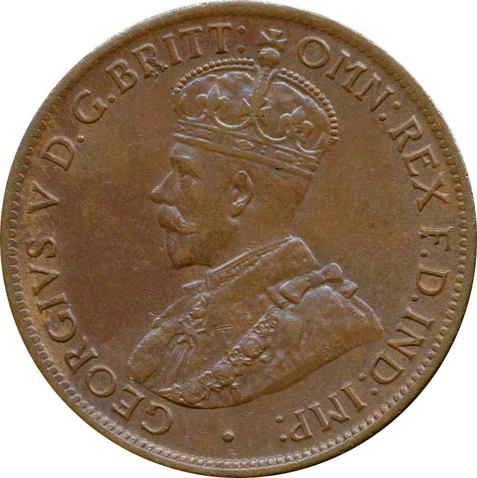 AU-50 - Half Penny - 1911 to 1936 - George V