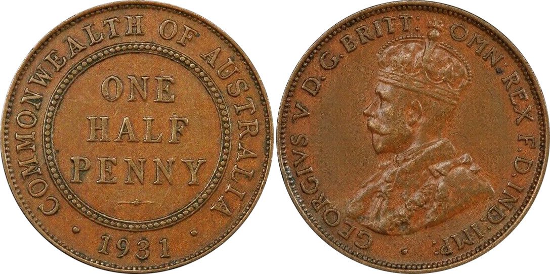 Half Penny 1931 - Australian coin