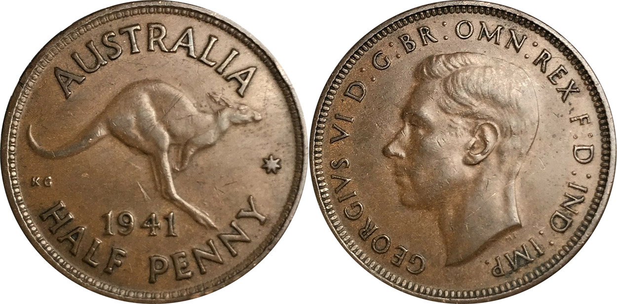 Half Penny 1941 - Australian coin