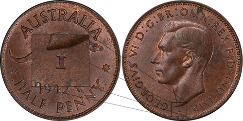 Half Penny 1942 I Australia