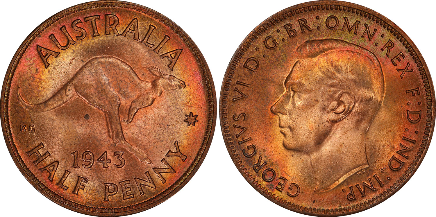 Half Penny 1943 - Australian coin