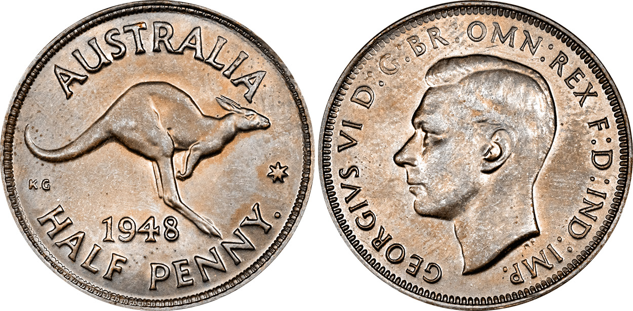 Half Penny 1948 - Australian coin