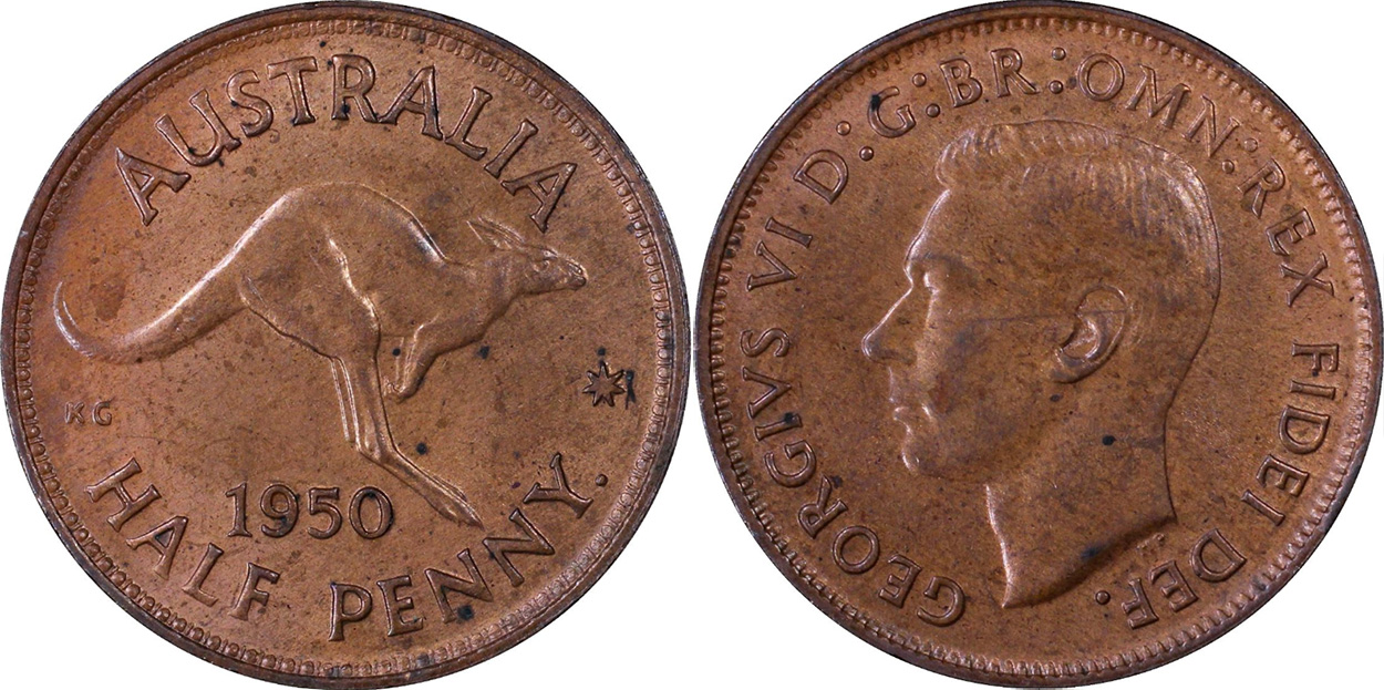 Half Penny 1950 - Australian coin