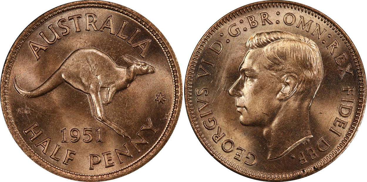 Half Penny 1951 - Australian coin