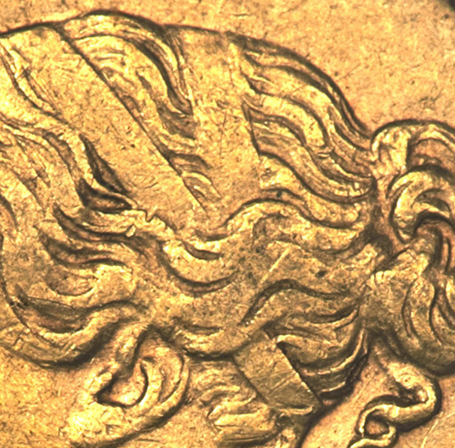 Half Sovereign 1877 - 1877 - Wide Ribbon - Victoria Gold coin