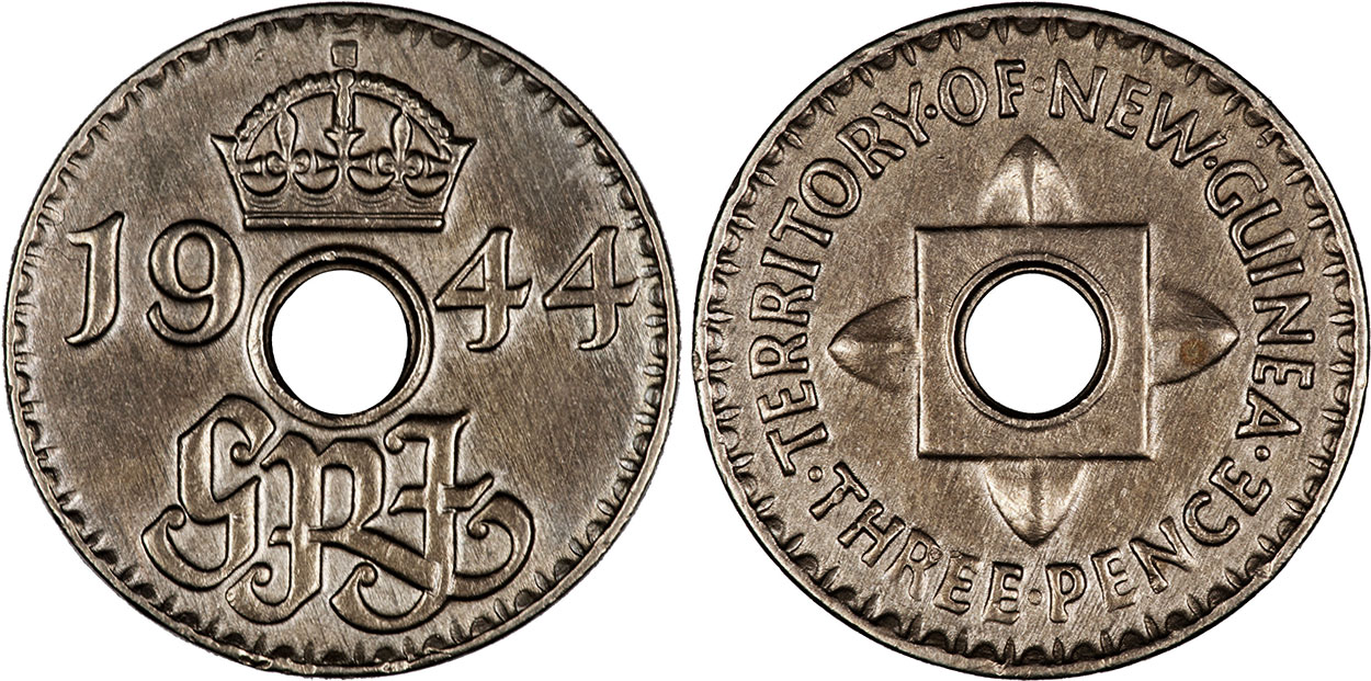 Threepence 1935 - New Guinea coin