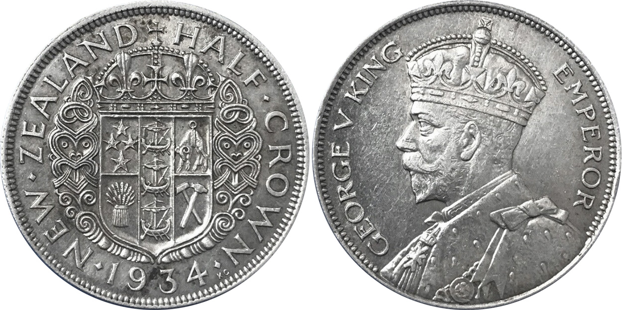 Half Crown 1935 - New Zealand coin