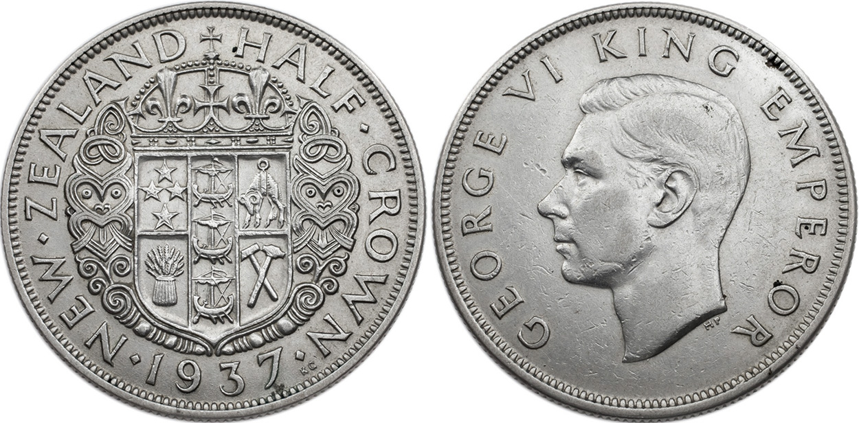 Half Crown 1937 - New Zealand coin