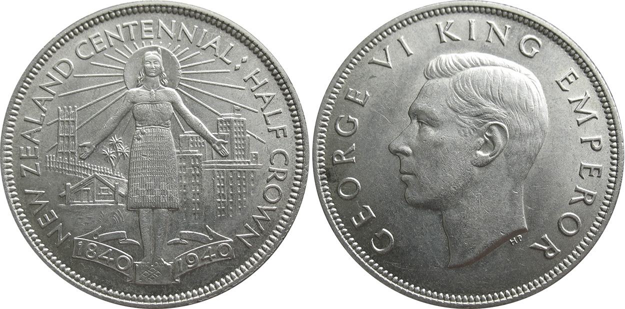Half Crown 1940 - New Zealand coin
