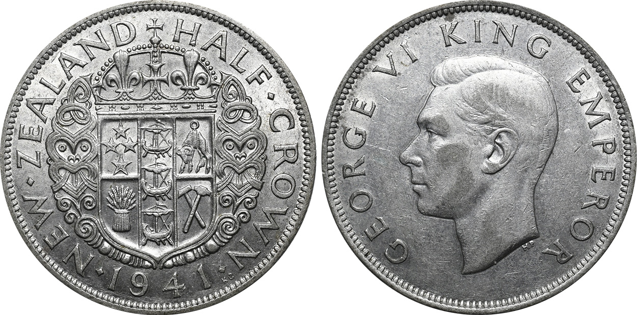 Half Crown 1941 - New Zealand coin