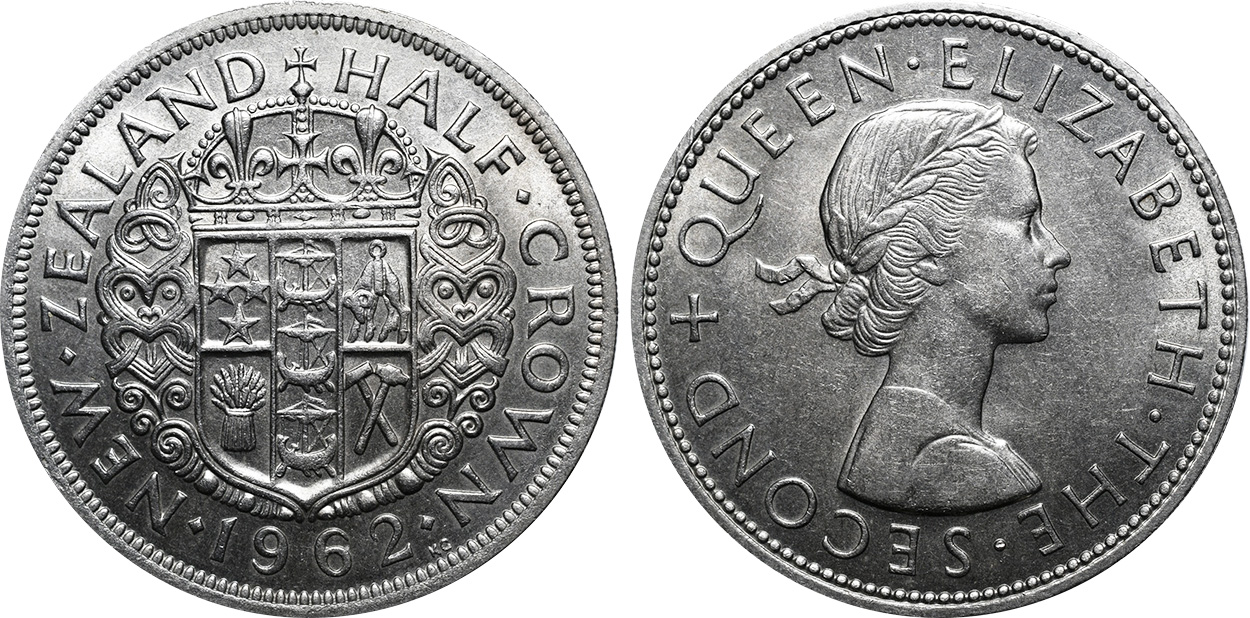 Half Crown 1962 - New Zealand coin
