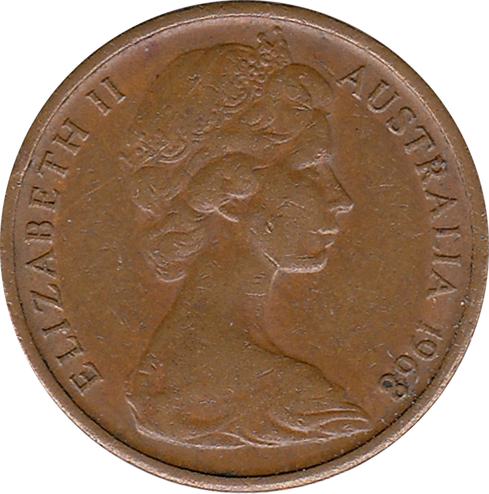 EF-40 - One cent - 1966 to 1984 - Elizabeth II