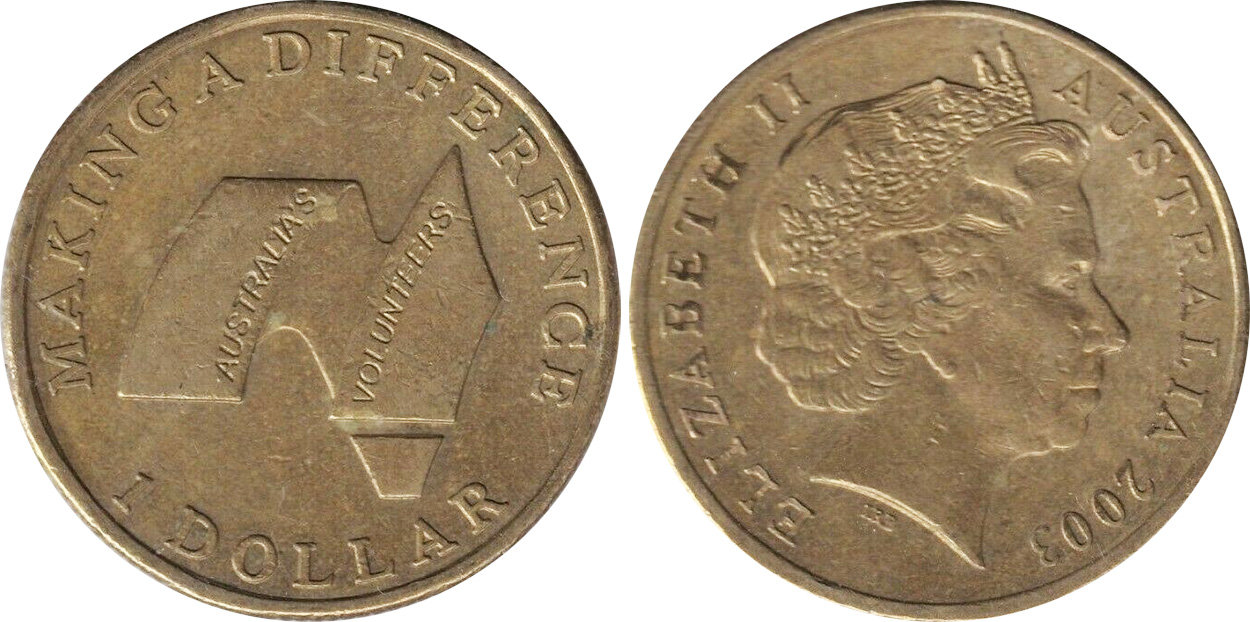One dollar 2003 - Volunteers - 1 dollar - Decimal coin