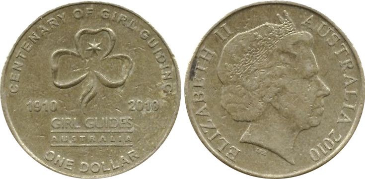 One dollar 2010 - Girl Guides - 1 dollar - Decimal coin