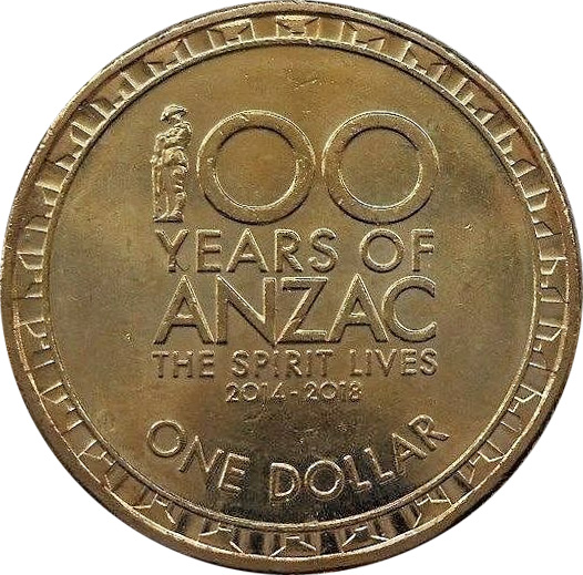 One dollar 2014-2018 - ANZAC - 1 dollar - Decimal coin