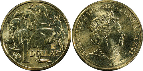 One dollar 2023 D - Australian coin