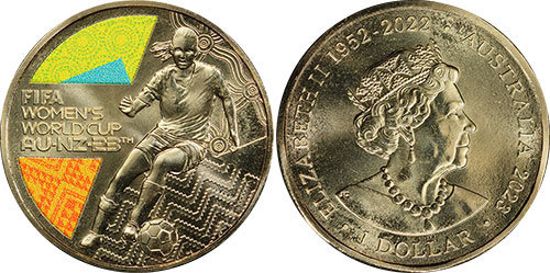 One dollar 2023 FIFA Women's World Cup - Australian coin
