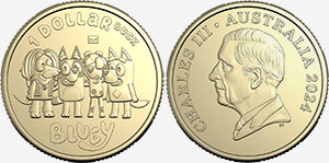 1 dollar 2024 Bluey & Friends