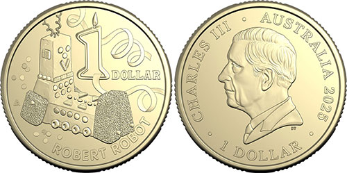 1 dollar 2025 Robert Robot