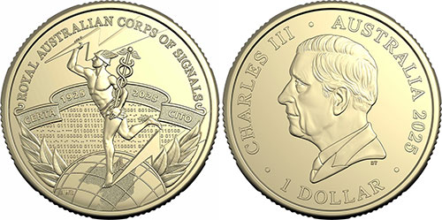 1 dollar 2025 The Royal Australian Corps of Signals Coin