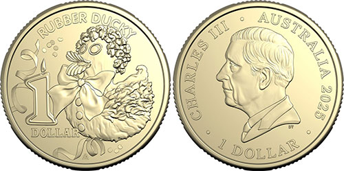 1 dollar 2025 Rubber Ducky