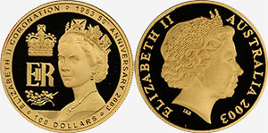 100 dollars 2003 - Coronation Gold