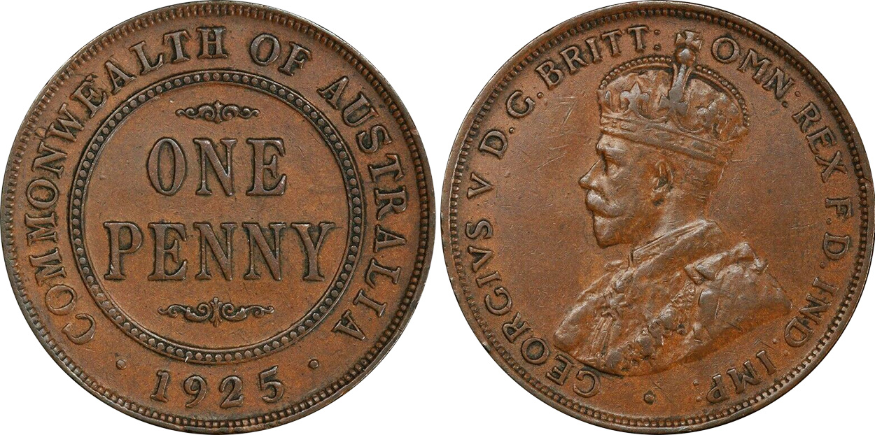 Penny 1925 - Australian coin