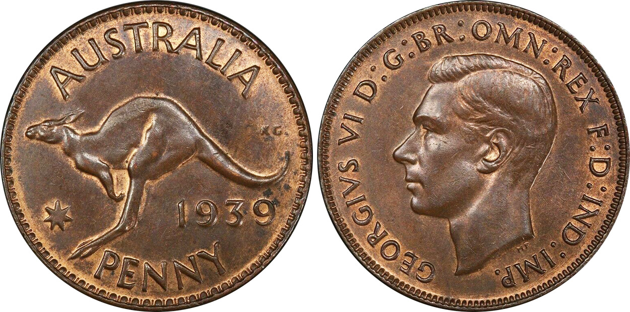 Penny 1939 - Australian coin