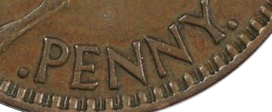 Penny 1943 - Long Reverse Denticles
