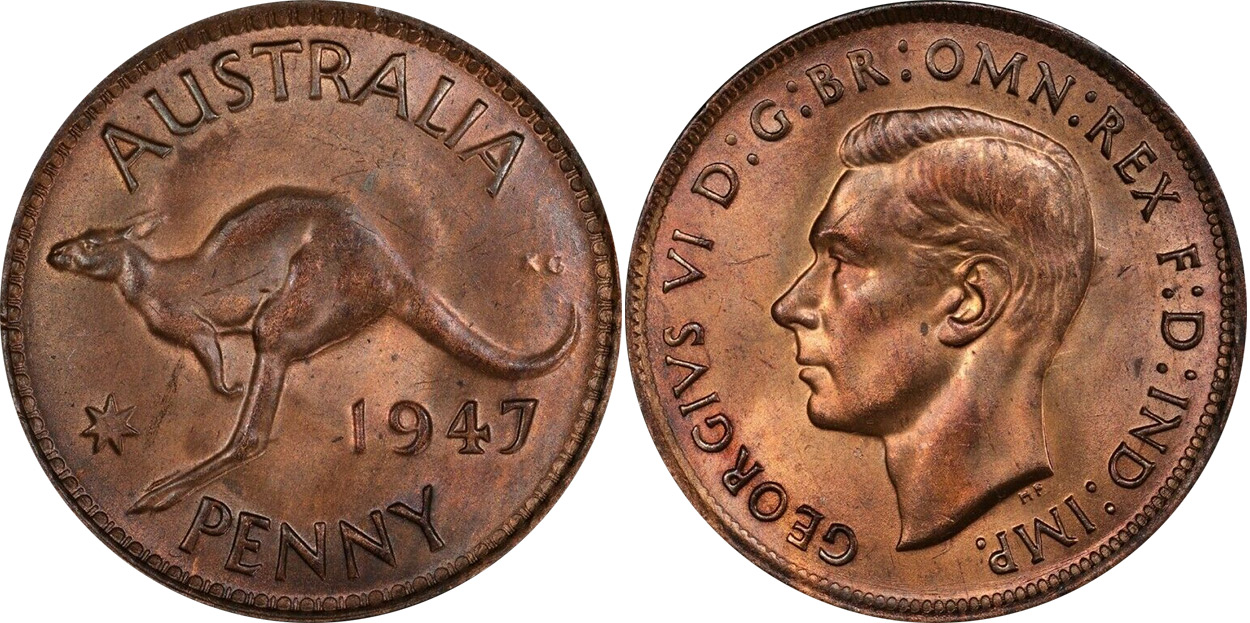 Penny 1947 - Australian coin