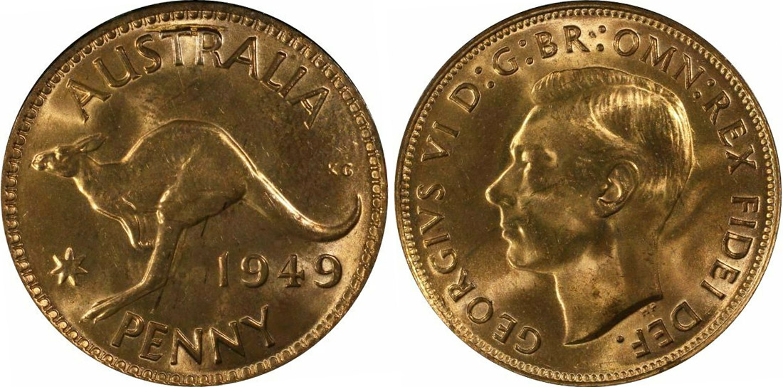 Penny 1949 - Australian coin
