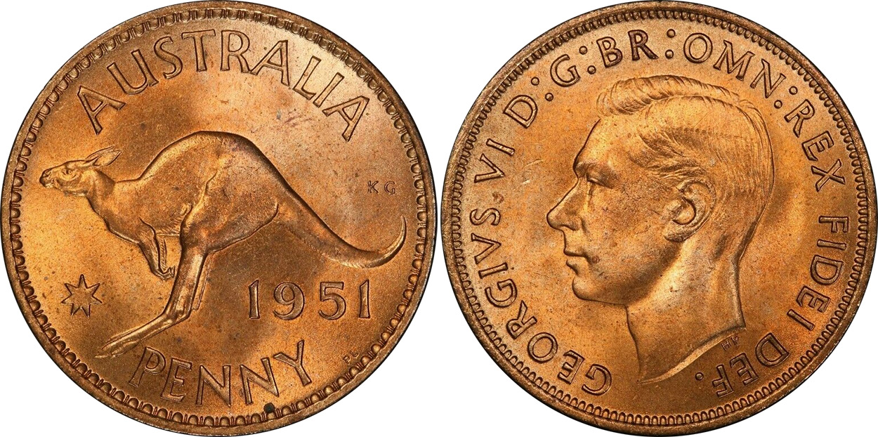 Penny 1951 - Australian coin