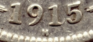 Shilling 1915 H Mintmark - Heaton Mint Pre-decimal coin