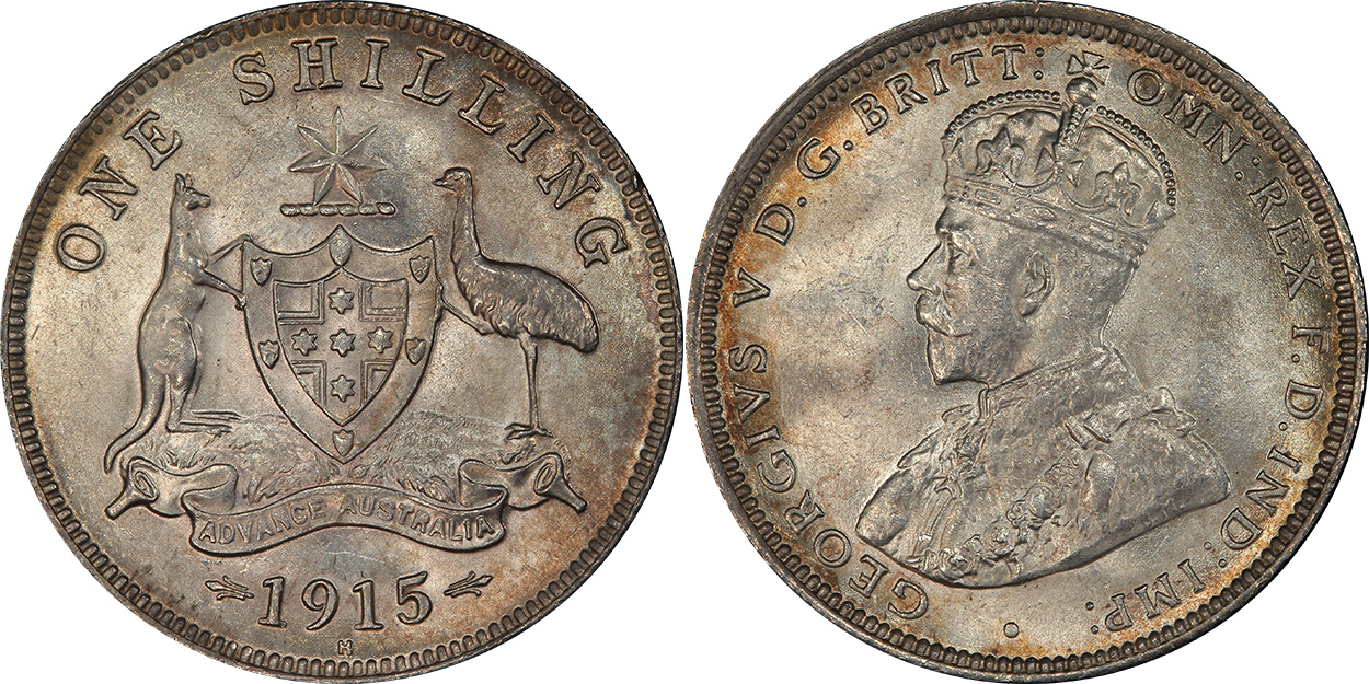 Shilling 1915 - Australian coin