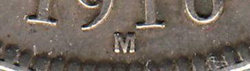 Shilling 1916 M Mintmark - Melbourne Mint Pre-decimal coin