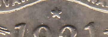 Shilling 1920 Star Mintmark - Sydney Mint Pre-decimal coin