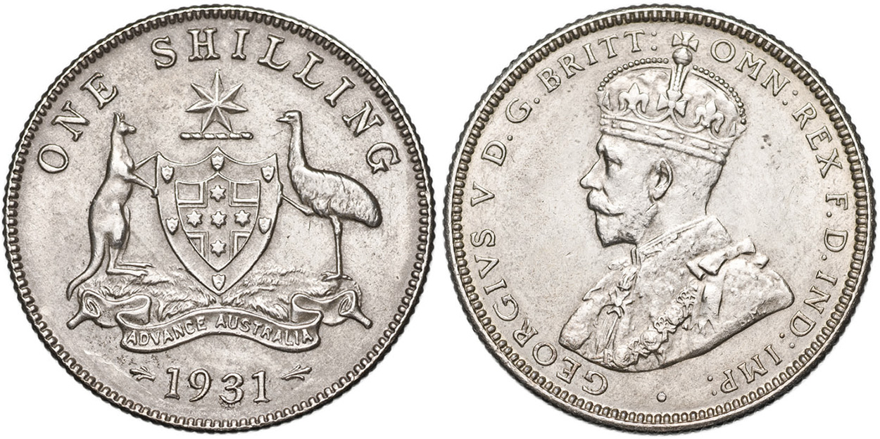Shilling 1933 - Australian coin