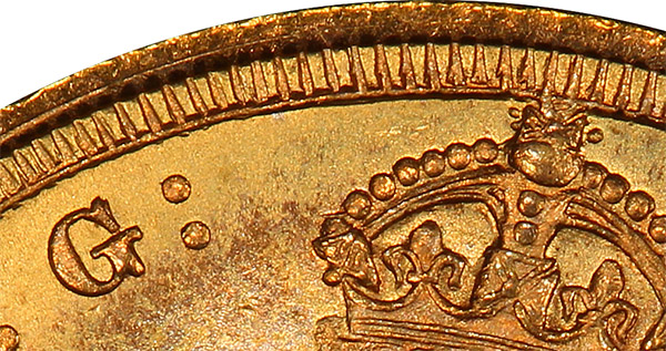 Sovereign 1875 - Near G Obverse 1 - Australia Gold Coin