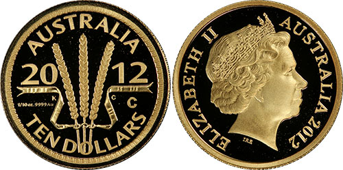 10 dollars 2012 Wheat Sheaf - Australian coin