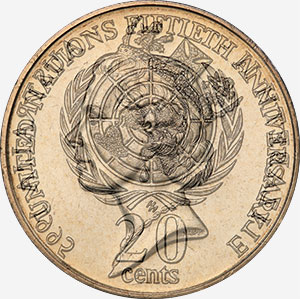 1995 U.N. 50th Anniversary - Elizabeth II - Die clash