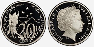 20 cents 2001 South Australia