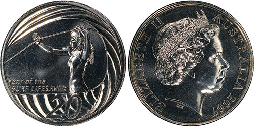 20 cents 2007 Surf Lifesaver