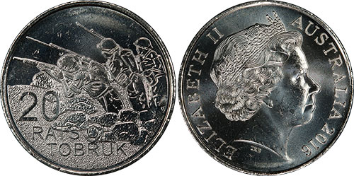20 cents 2016 Rats of Tobruk