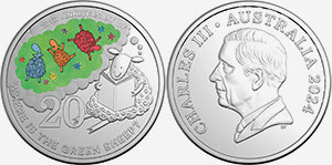 20 cents 2024 - 20th Anniversary of Where is the Green Sheep