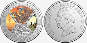 20 cents 2025 Rainbow Serpent Australia