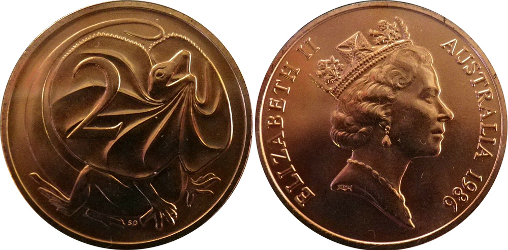 2 cents 1986 - Australian coins - Uncirculated