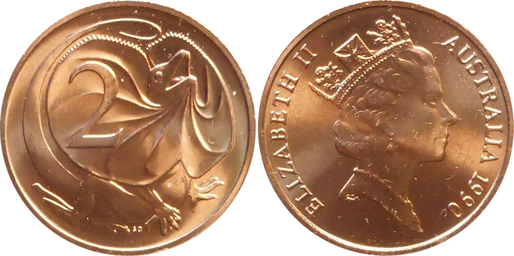 2 cents 1990 - Australian coins - Uncirculated