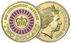 Two dollar 2018 - 30th Anniversary - Queen's Coronation - 2 dollars