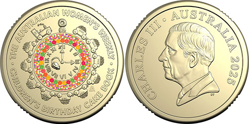 2 dollars 2025 Hickory Dickory Watch cake coin