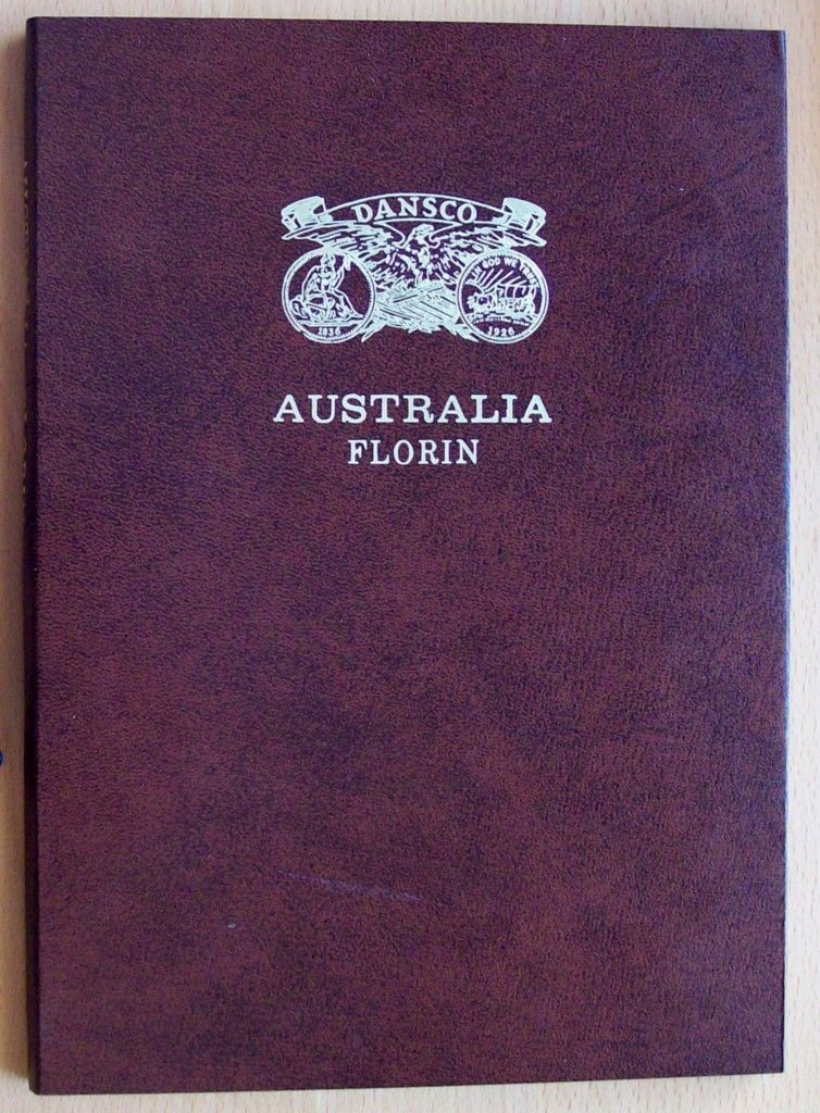 Dansco Australia Florin push in coin album 1910-1963